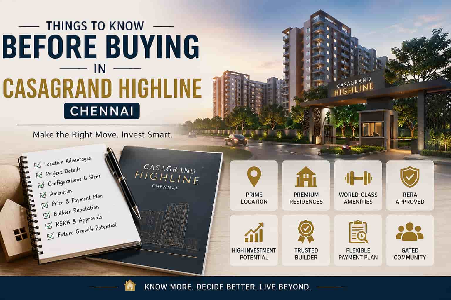 Thing to know before buying Casagrand highline