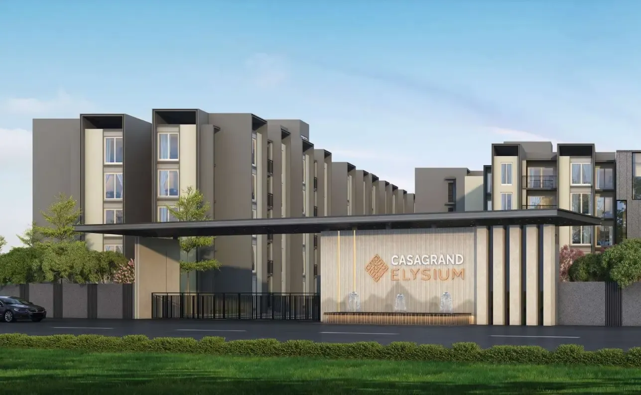 Casagrand Elysium Gerugambakkam Chennai - Modern high-rise apartment complex with contemporary architecture